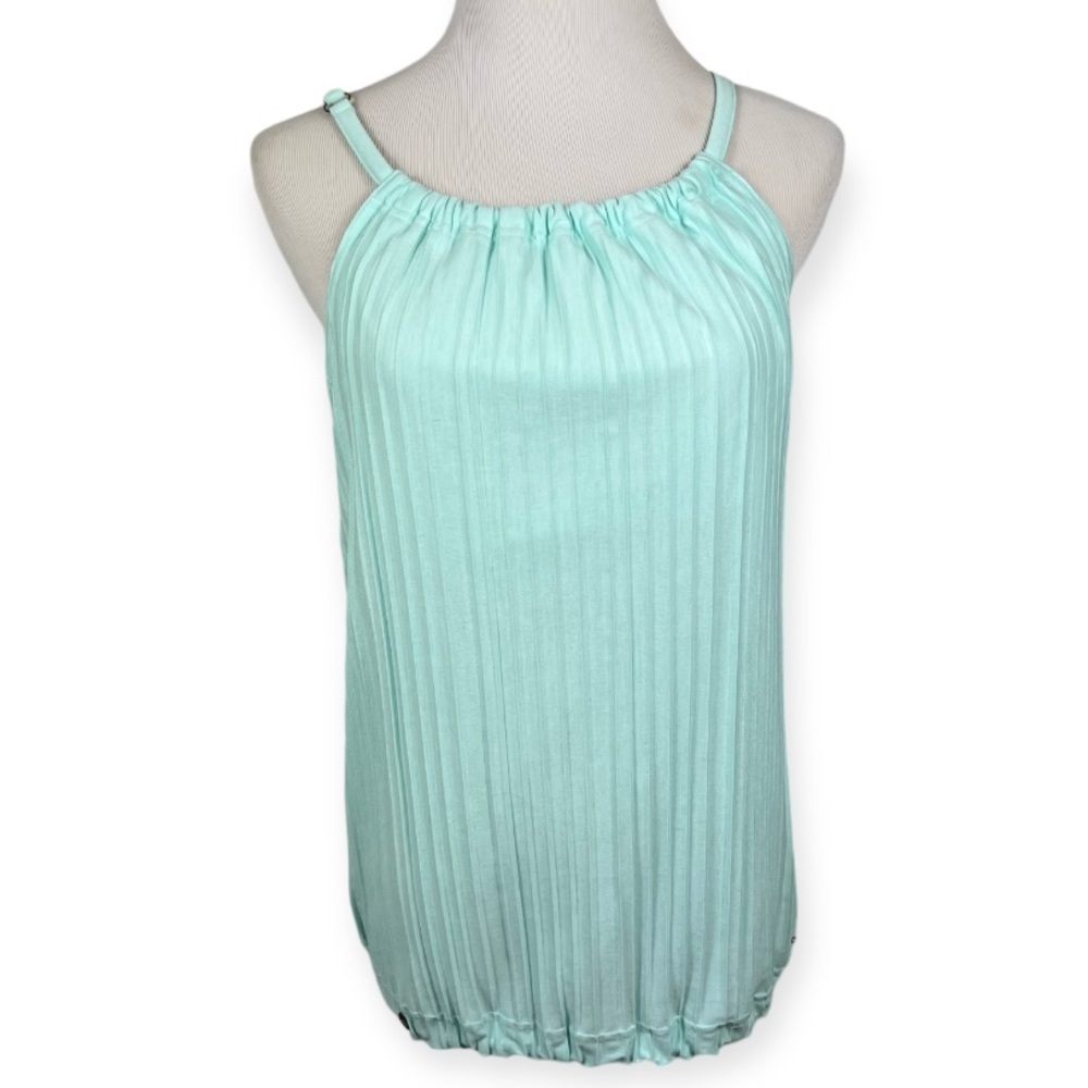 Adidas Clima365 Sleeveless Pleated Tank Top Adjustable Medium Mint Green